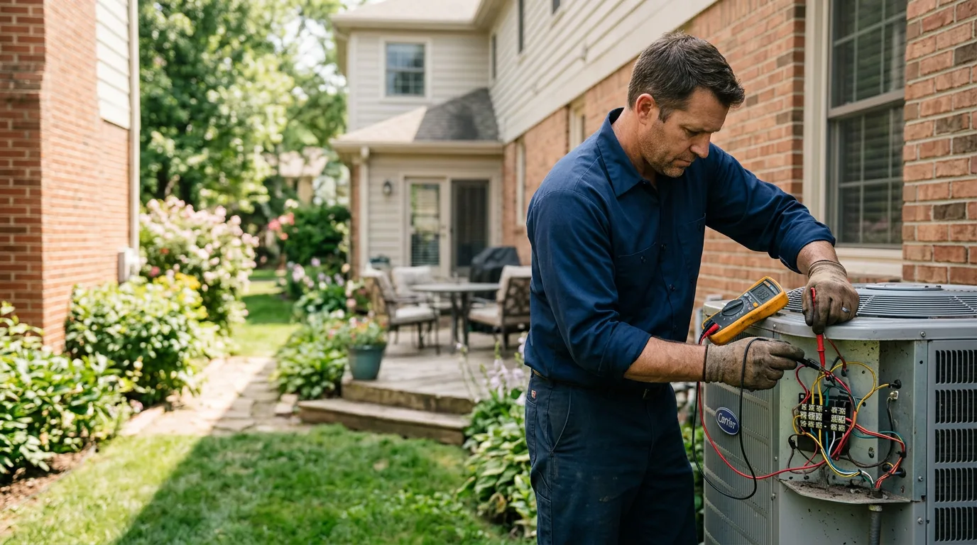 HVAC technician working near Birdsboro, PA